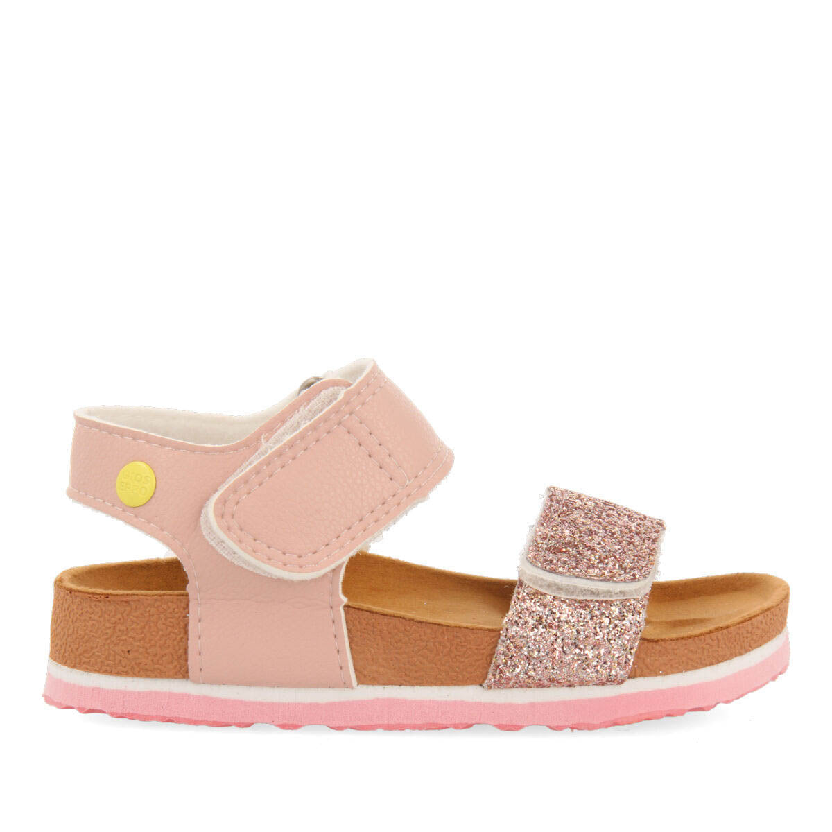 Ciabattine bio multicolore con dettaglio brillante da bambina yvrac