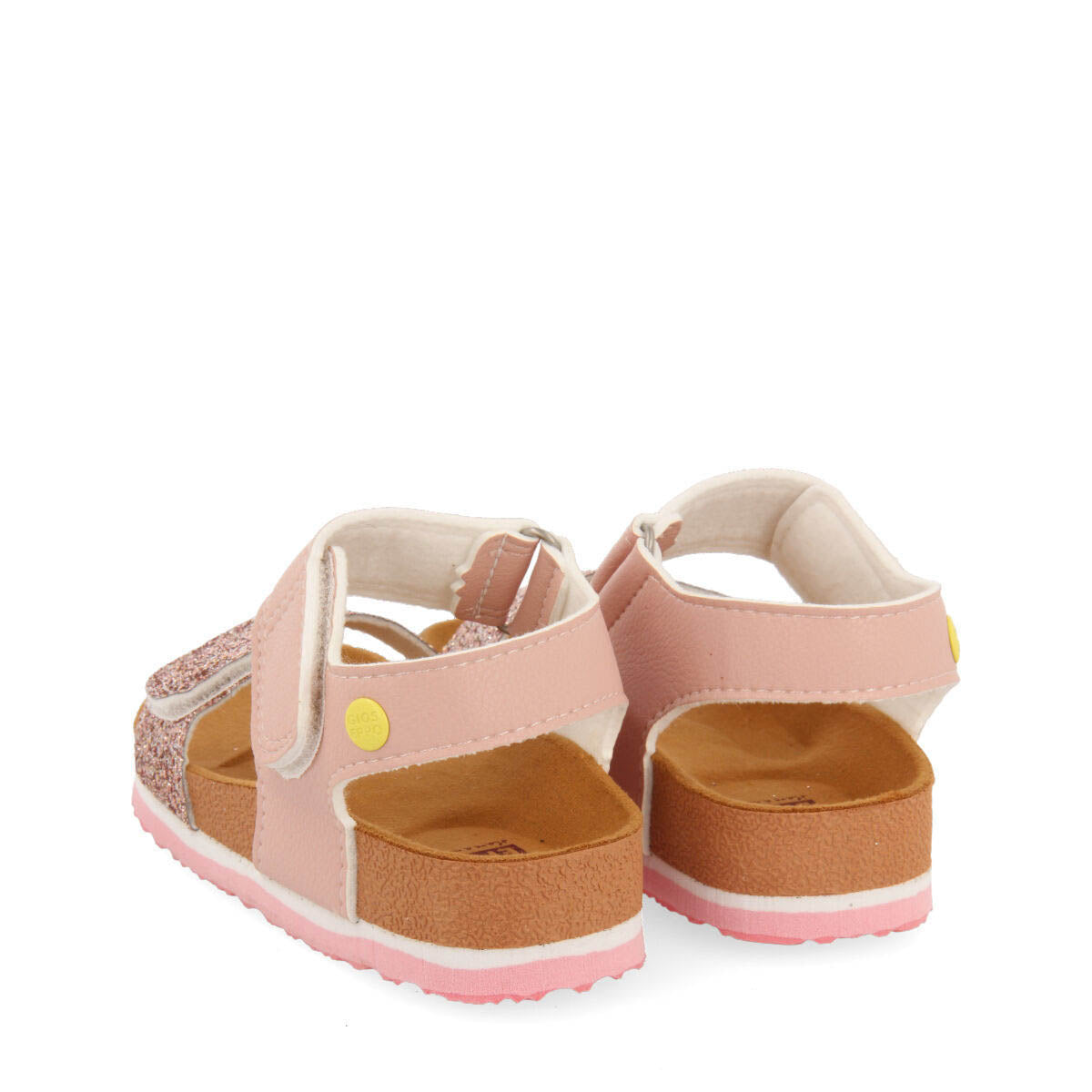 Ciabattine bio multicolore con dettaglio brillante da bambina yvrac