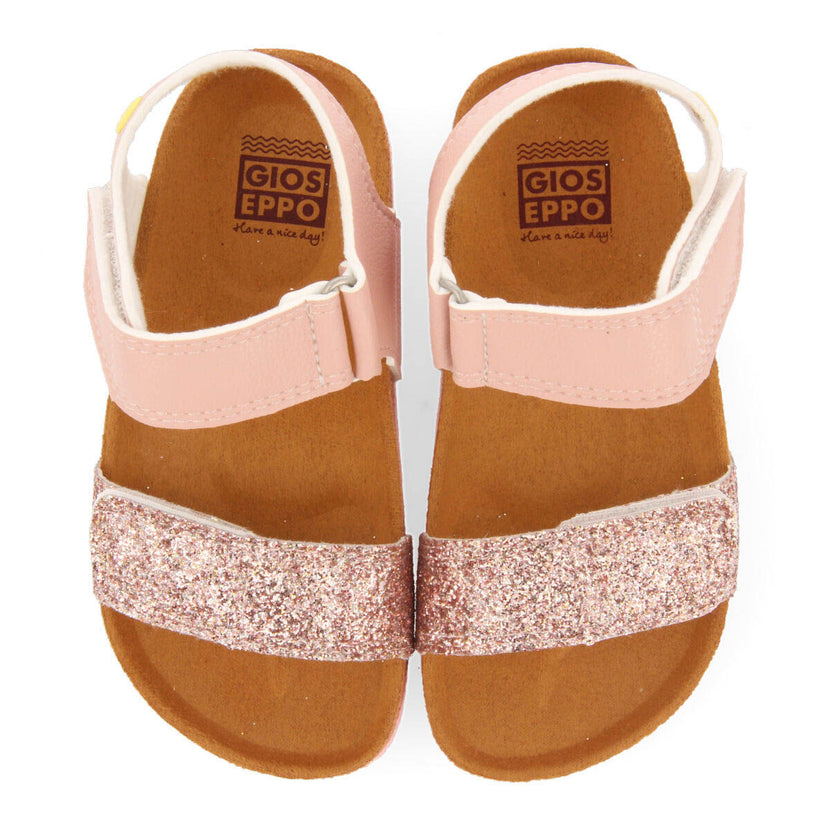 Sandales bio multicolores à détails brillants pour fille butuan