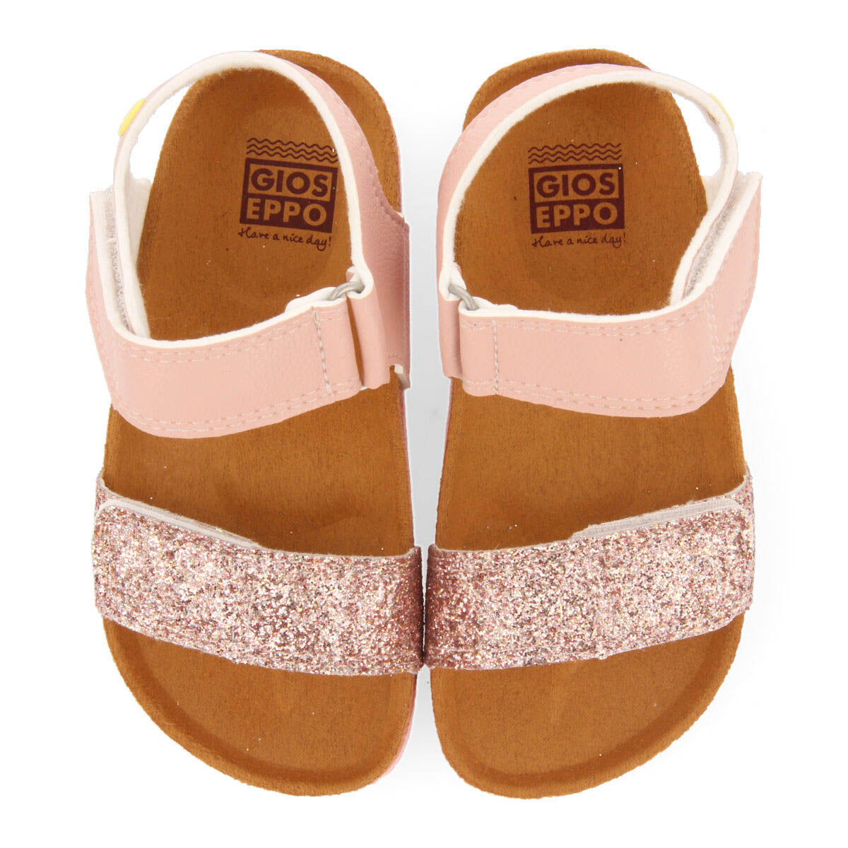 Sandália bio multicolor com detalhe brilhante para menina butuan