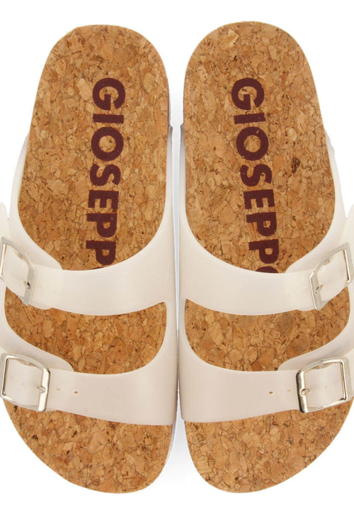 Chanclas blanco transparente tipo bio con hebillas para mujer acalaca