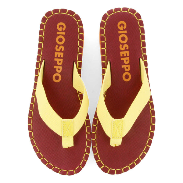 Verton women's burgundy sandals with straps and light soles