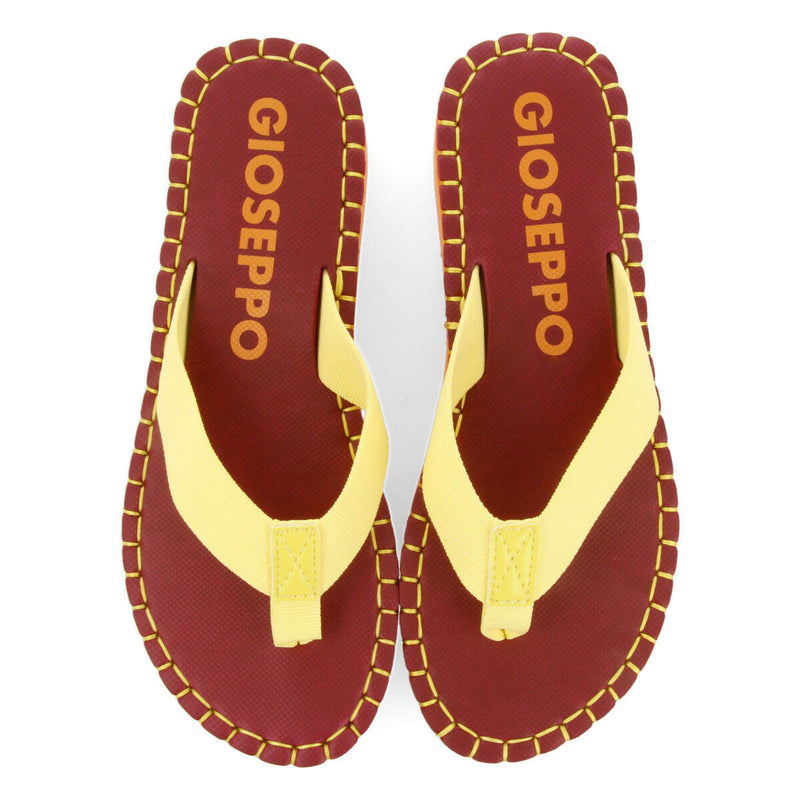 Verton women's burgundy sandals with straps and light soles