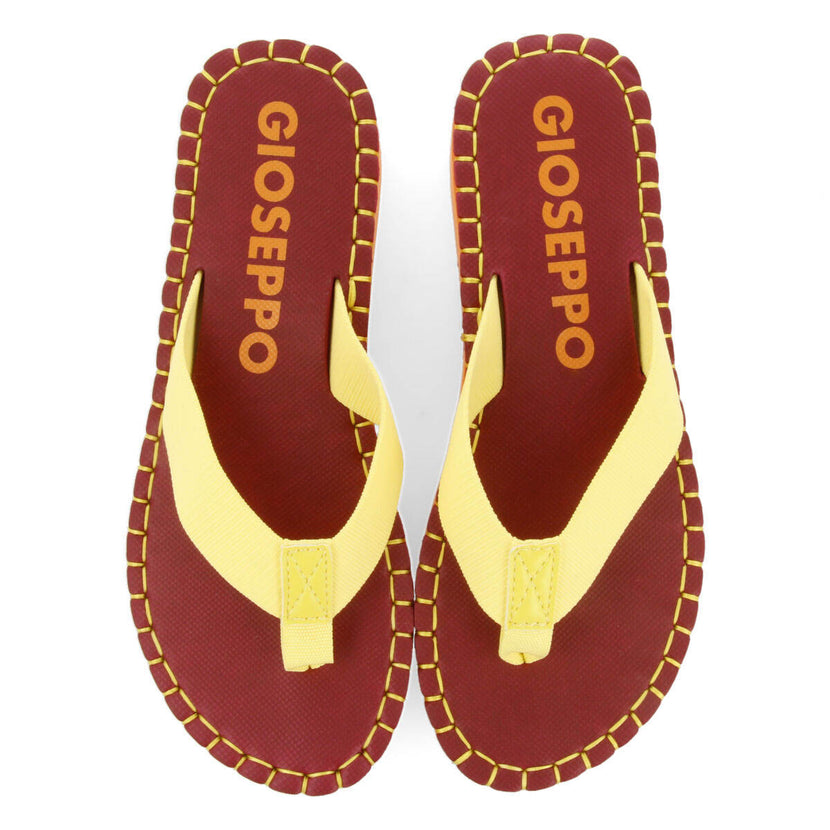 Verton women's burgundy sandals with straps and light soles
