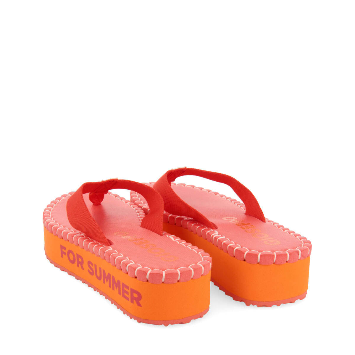 Verton women's coral sandals with straps and light soles