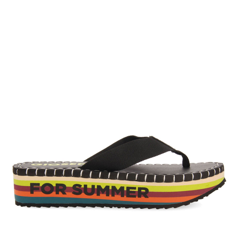 Verton women's black sandals with straps and light soles