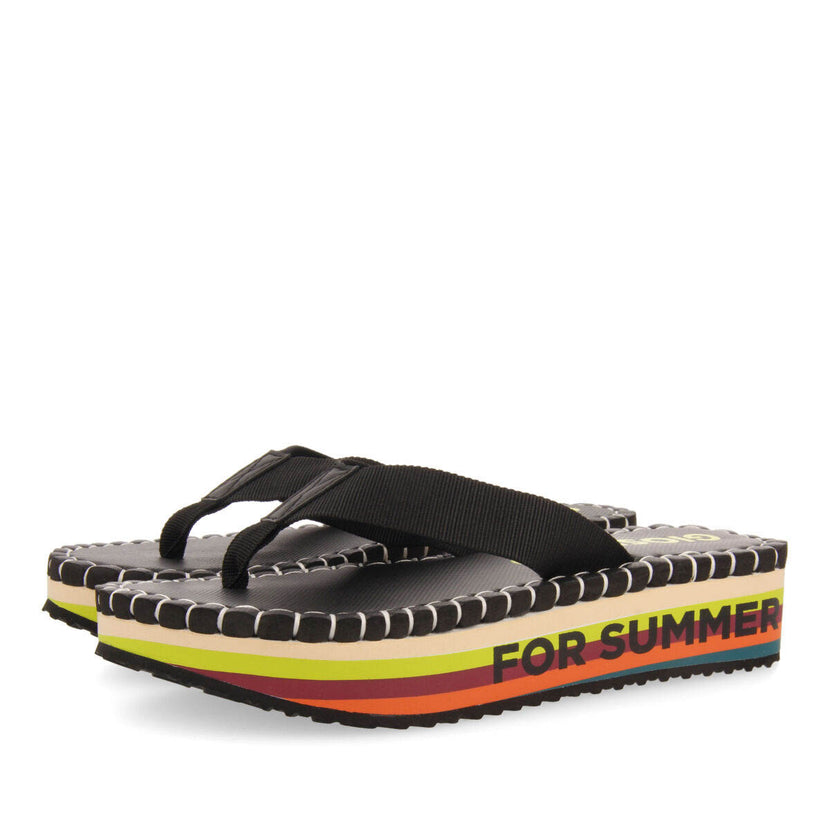 Verton women's black sandals with straps and light soles