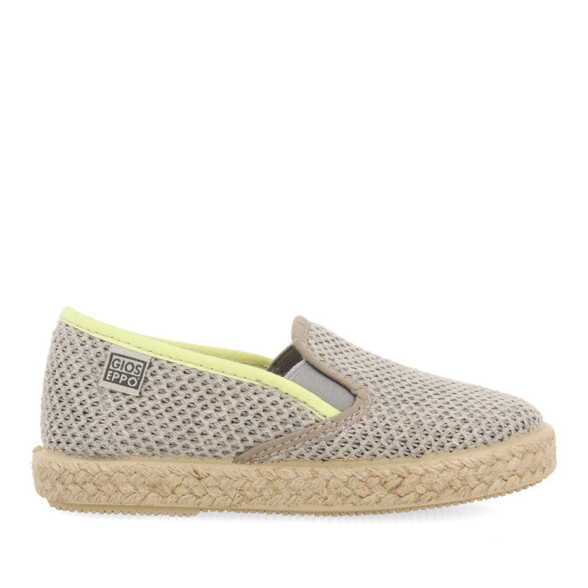 Ablis boys grey slip on espadrilles
