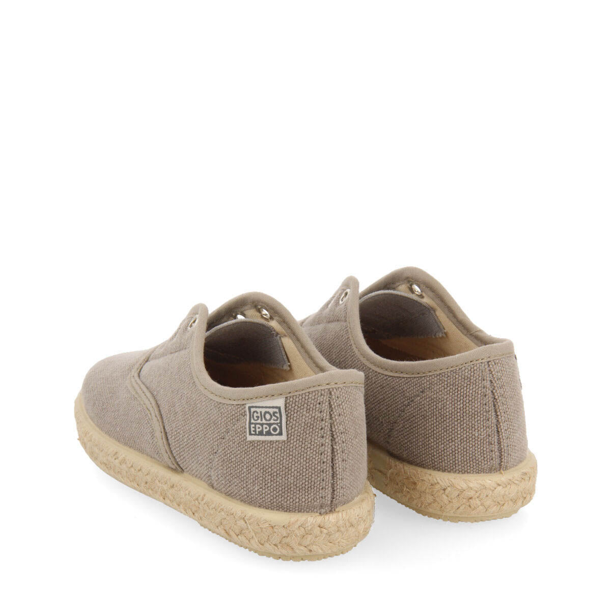 Farges boys grey oxford style espadrilles
