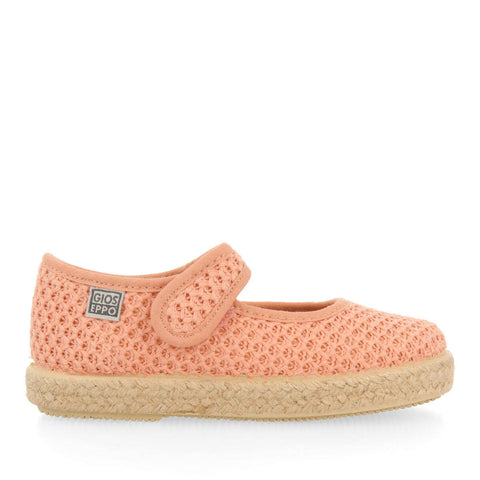 CHAUSSURES DE TYPE ESPADRILLE COULEUR ROSE À RÉSILLE POUR FILLE SEINE