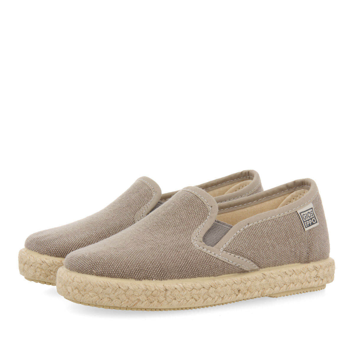 Espadrillas grigie con elastici sui lati da bambino orizaba