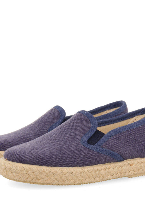 Orizaba babies navy blue espadrilles with side elastics