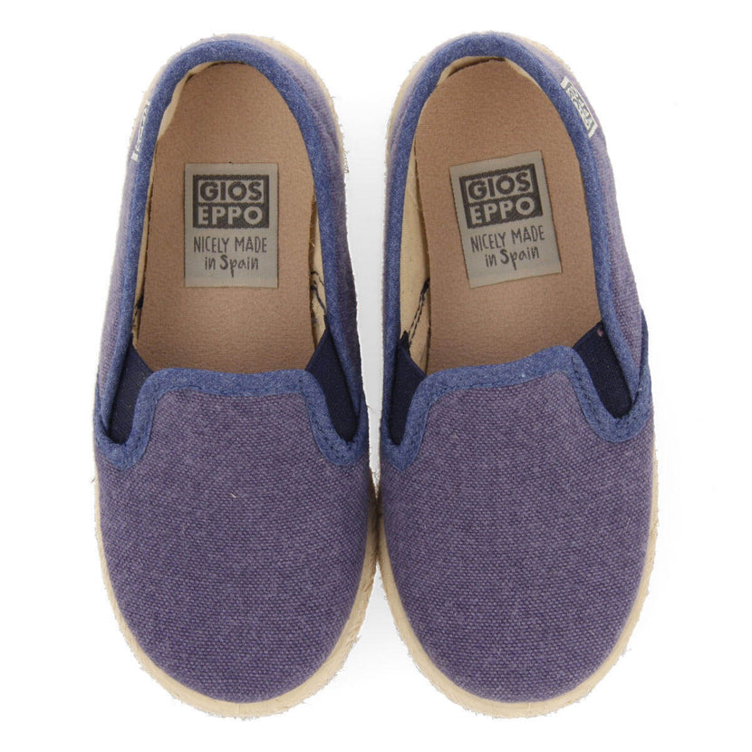 Orizaba babies navy blue espadrilles with side elastics