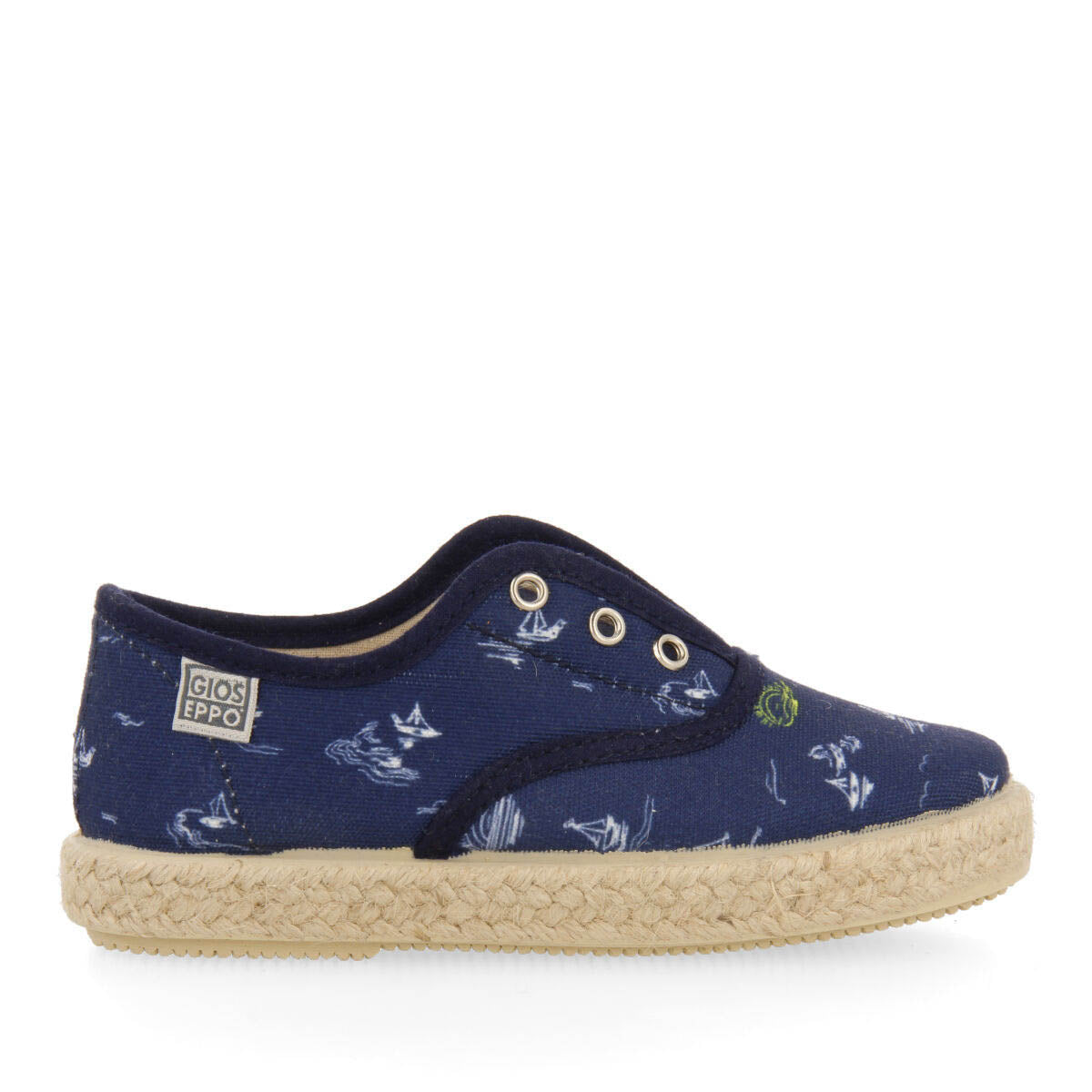 Pocri babies navy bluerinted espadrilles
