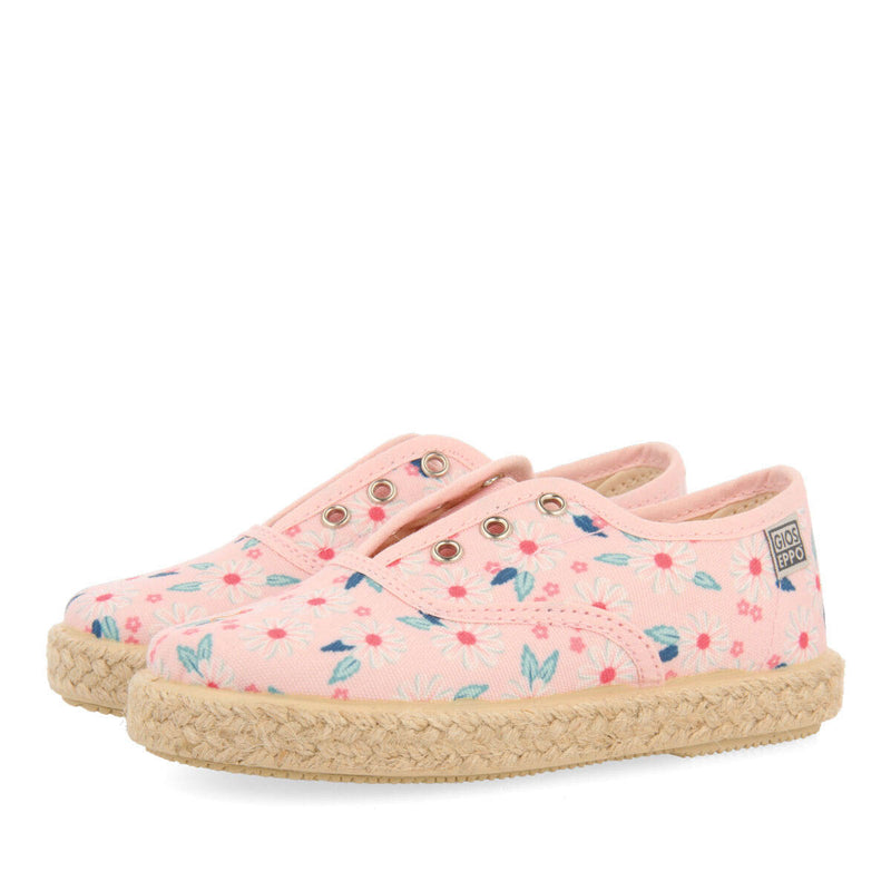 Taguig babiesink oxford style espadrilles with a colourfulrint
