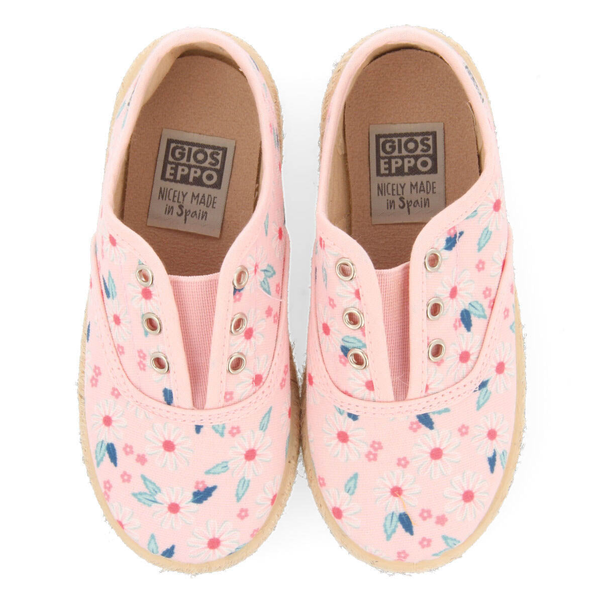 Taguig girlsink oxford style espadrilles with a colourfulrint