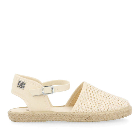 ESPADRILLES BEIGE À RÉSILLE POUR FILLE BERIZAL