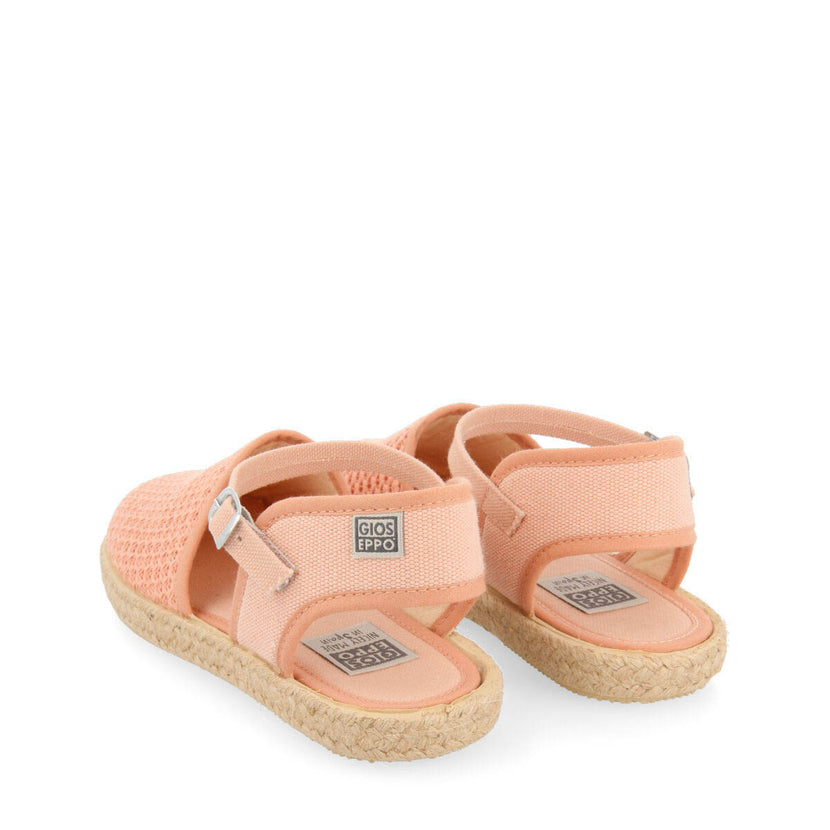 Espadrilles roses à résille pour fille berizal