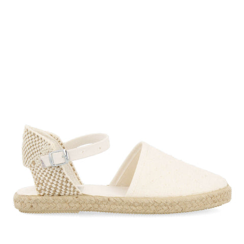 ESPADRILLES BLANCHES POUR FILLE ILICINEA