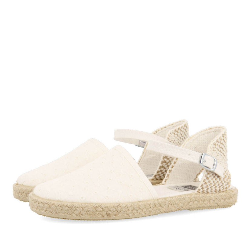 Espadrilles blanches pour fille ilicinea