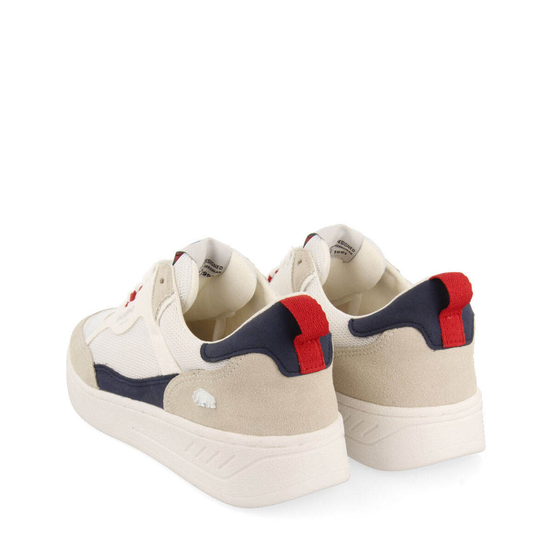 Sneakers blancas con toques de color para hombre taxco