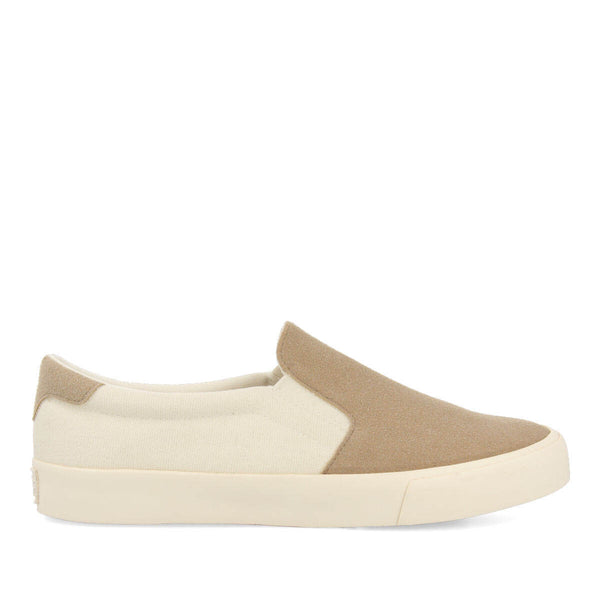 Sneakers tipo slip-on beige para hombre seibo