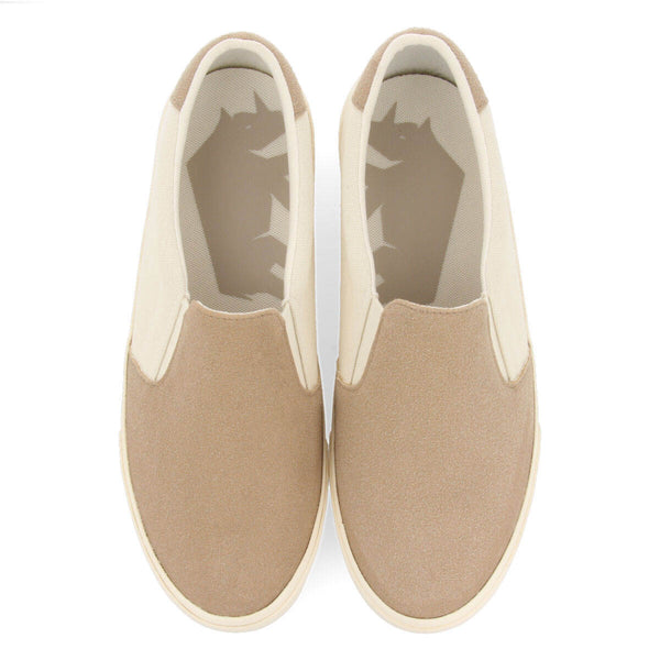 Sneakers tipo slip-on beige para hombre seibo