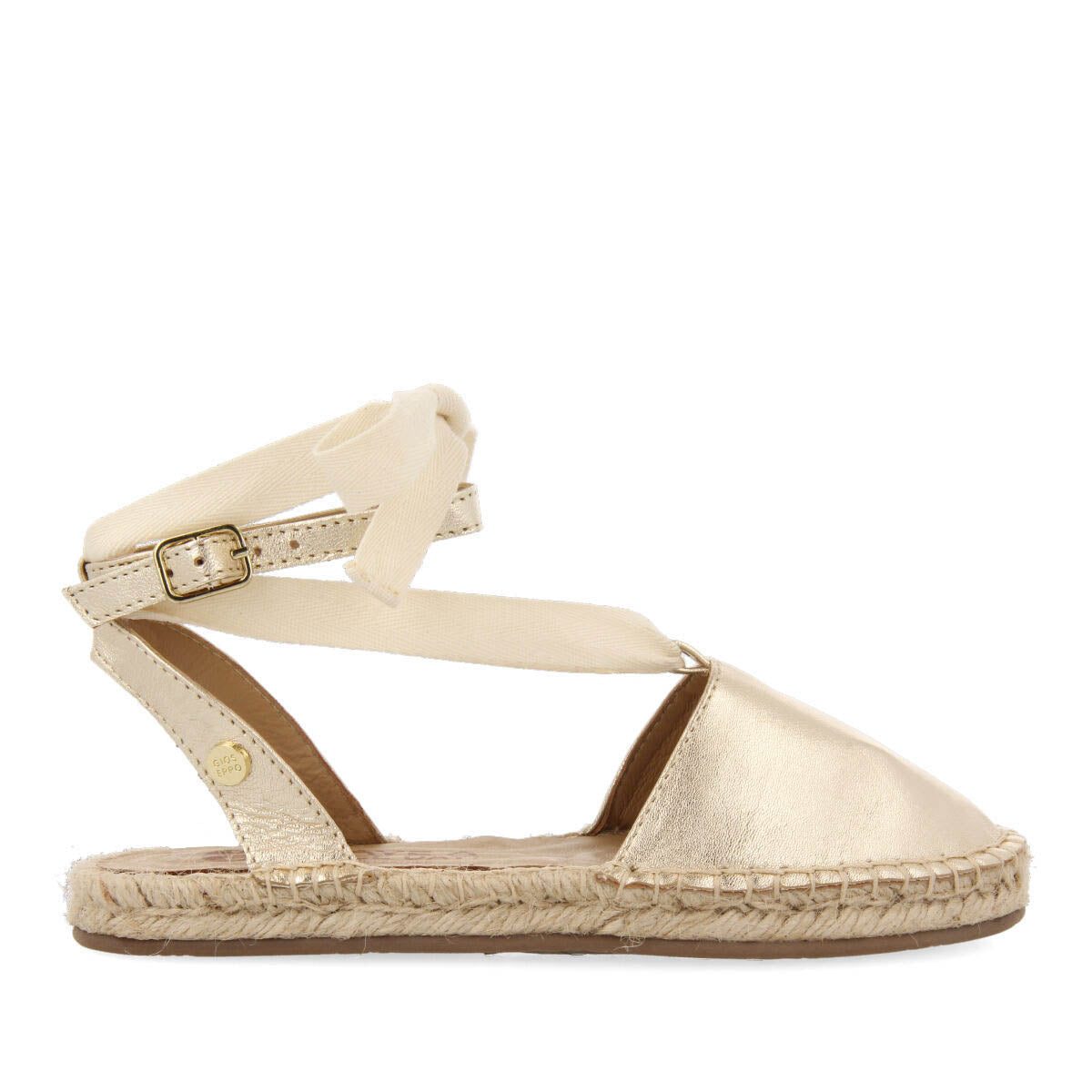 Stravaj girls gold espadrilles
