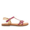 Cleurie girls fuchsia sandals with metalliciping
