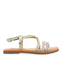 Aranc girls aquamarine sandals with metalliciping