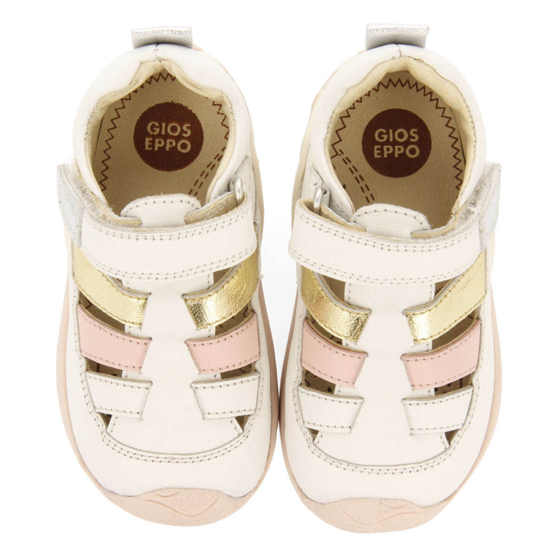 Sandália tipo praia cor off-white para menina sinop