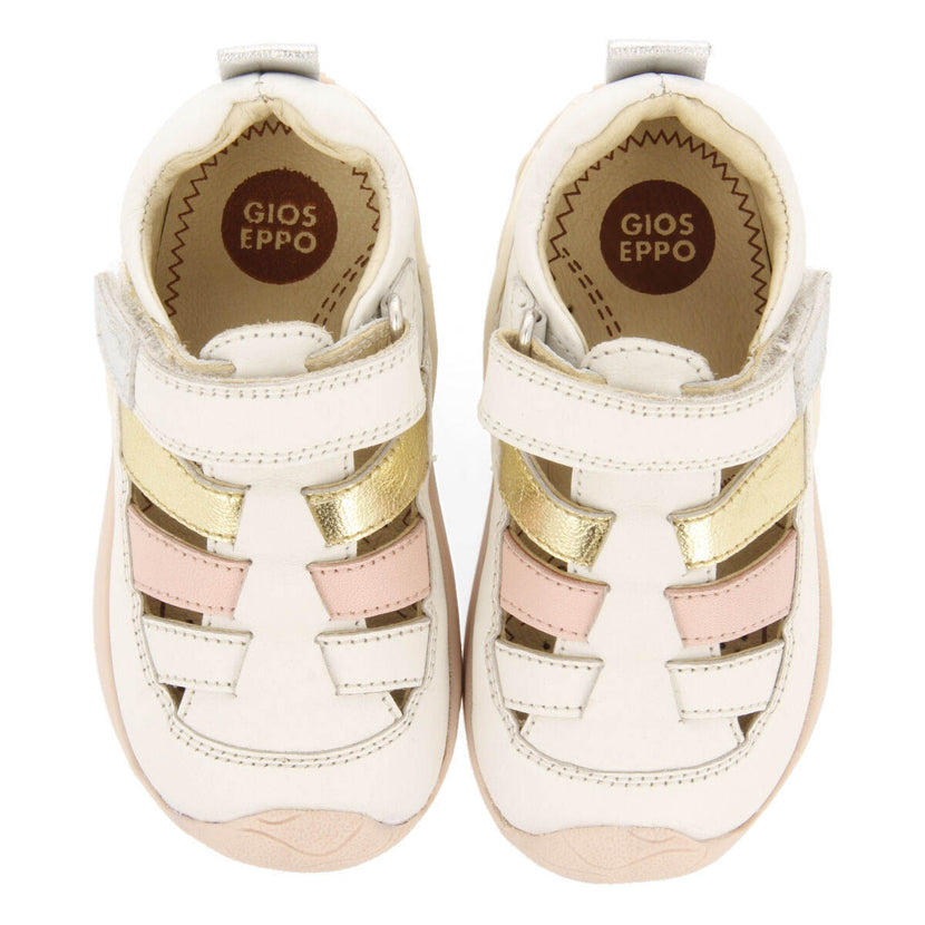 Sandália tipo praia cor off-white para menina sinop