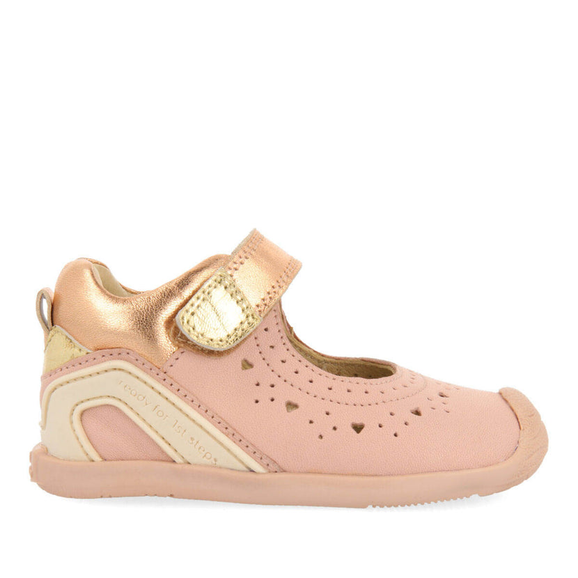 Conand girlsink leather ballet flats