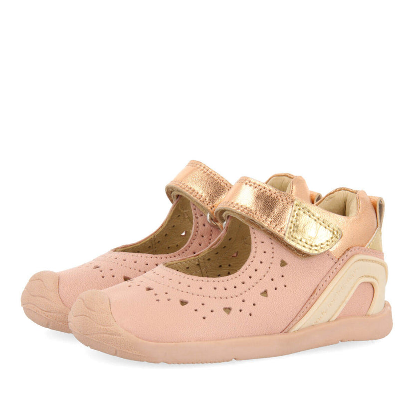 Conand girlsink leather ballet flats
