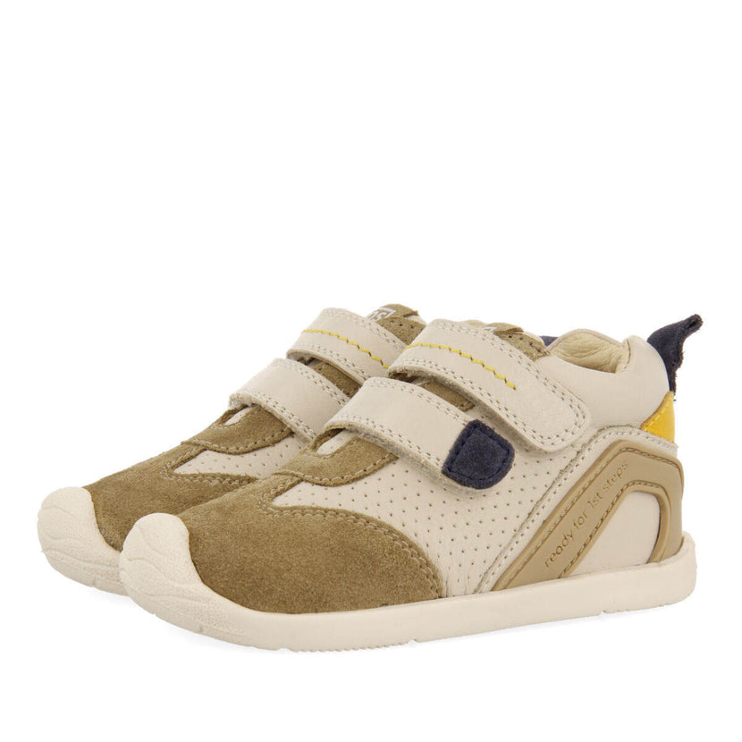 Angical boys off white leather sneakers
