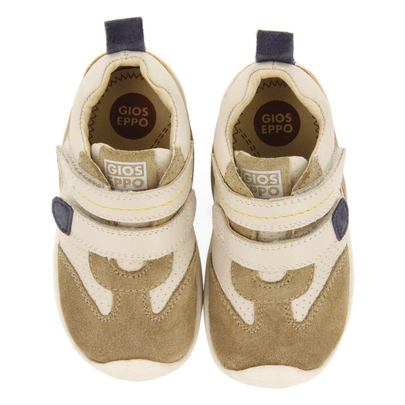 Angical boys off white leather sneakers