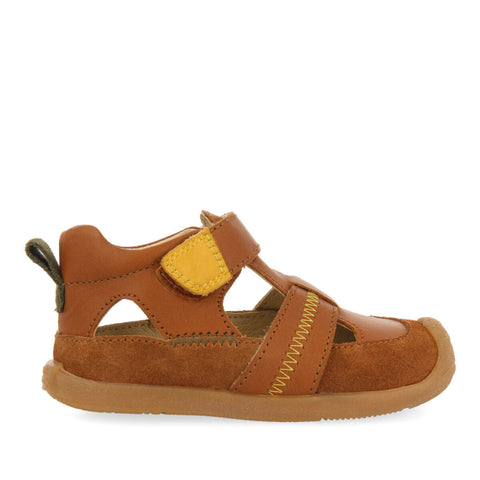 SERMUR BOYS TAN LEATHER SANDALS