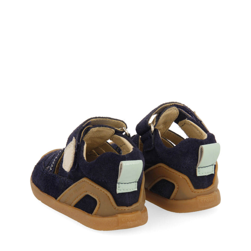 Canepa boys navy blue multi strap sandals
