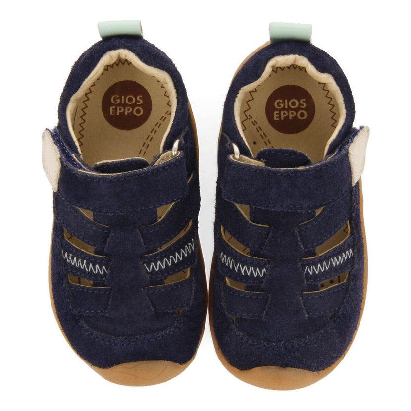 Canepa boys navy blue multi strap sandals