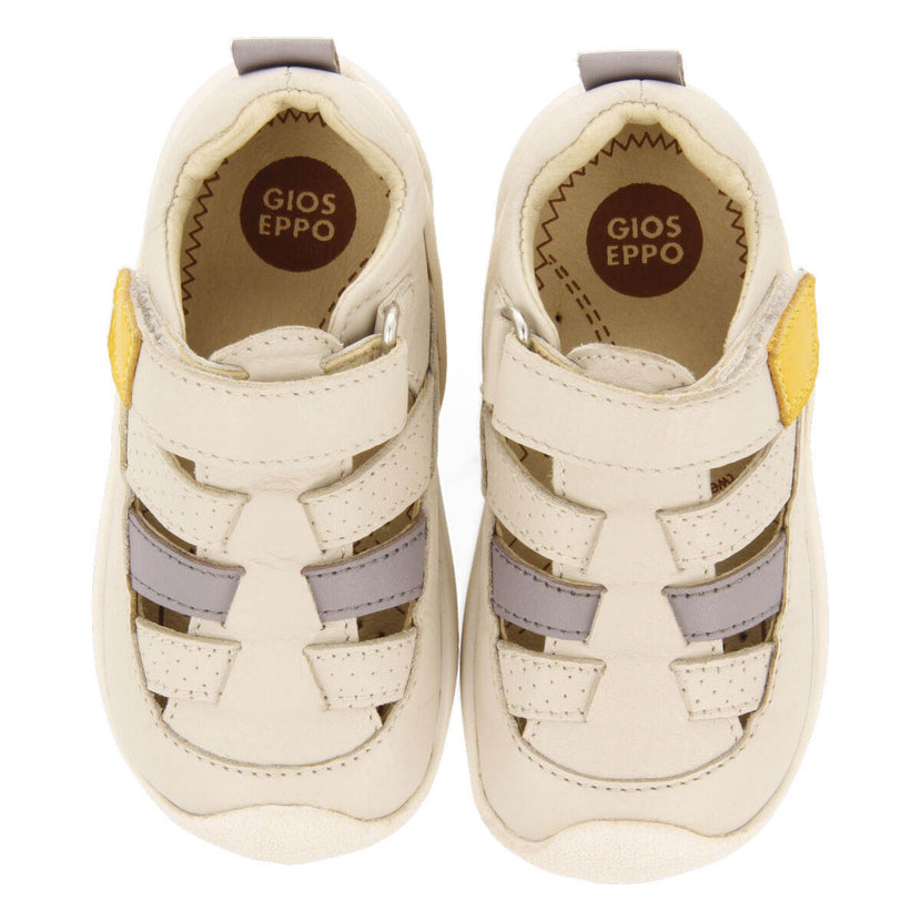 Bierry boys off white multi strap sandals