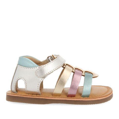 SANDALIAS DE PIEL MULTICOLOR PARA NIÑAS TERIVE