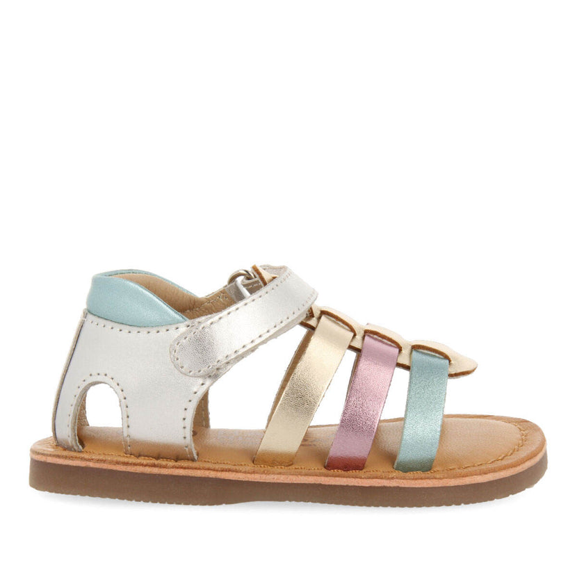Sandalias de piel multicolor para niñas terive