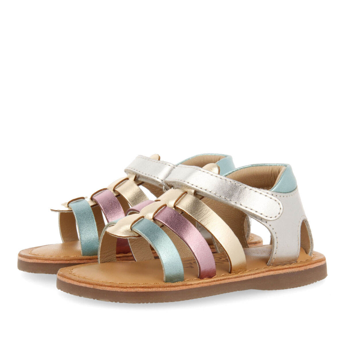 Terive girls multicoloured leather sandals
