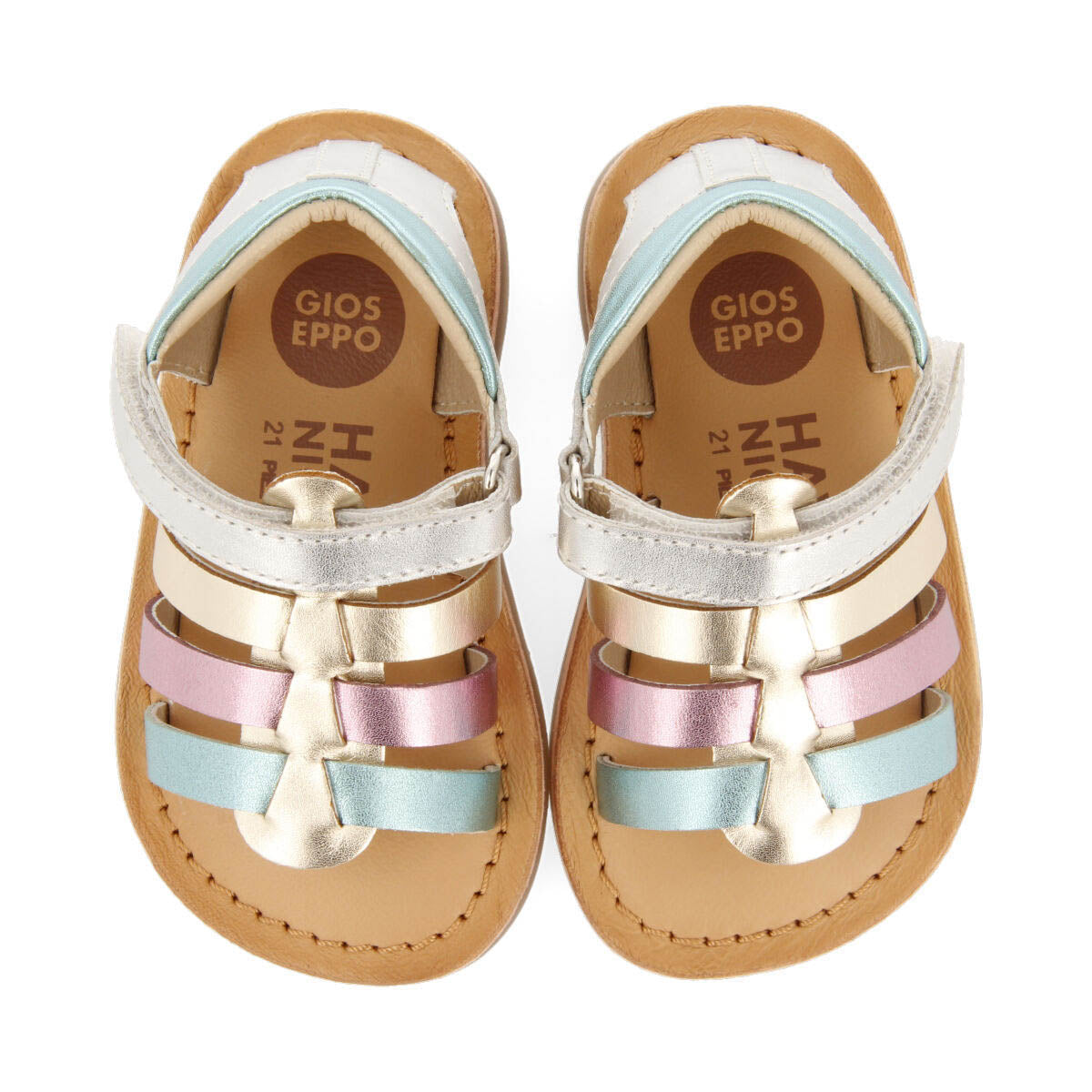 Terive girls multicoloured leather sandals