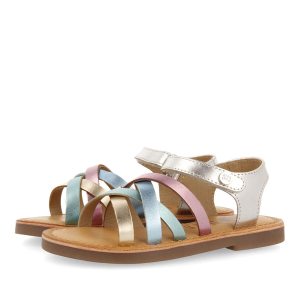 Simao girls multicoloured leather sandals