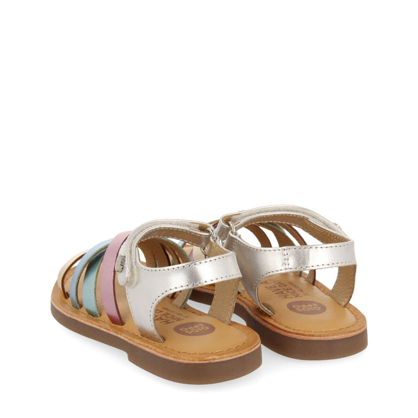 Sandalias de piel multicolor para niñas simao