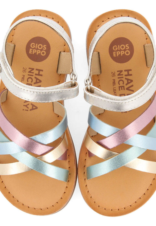 Simao girls multicoloured leather sandals