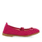 Calamba girls fuchsia leather ballet flats