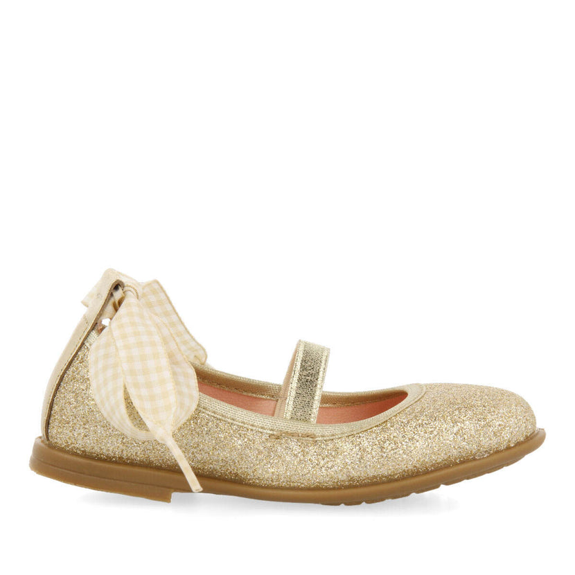 Bettant girls glittery gold ballet flats