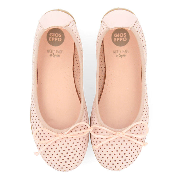 Aroffe girlsink leather ballet flats